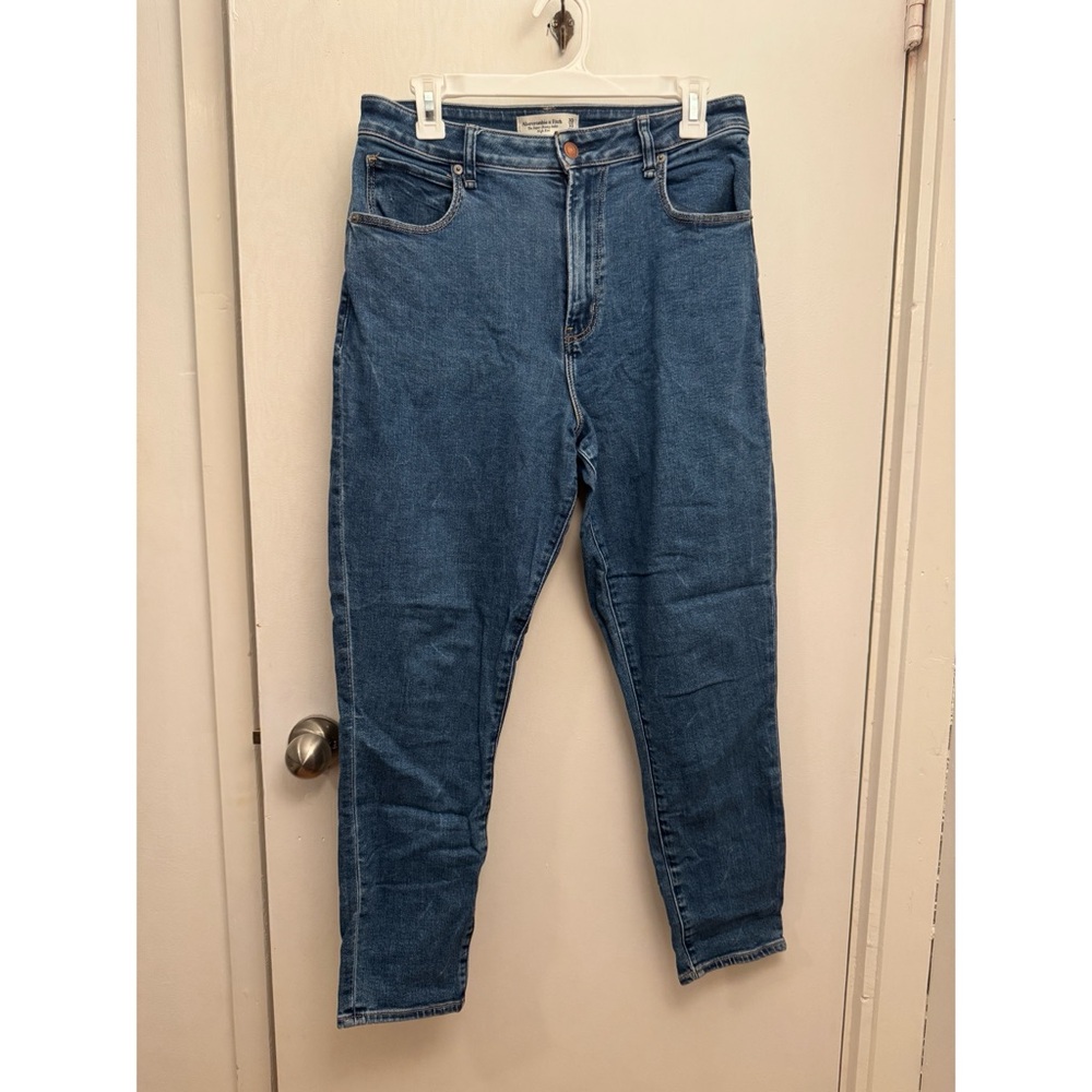 Abercrombie & Fitch Women's Super Skinny Ankle High Rise Jeans